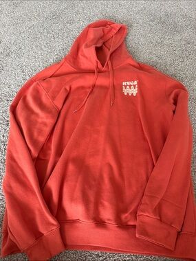 RVCA Men's Coral Red Pullover Hoodie